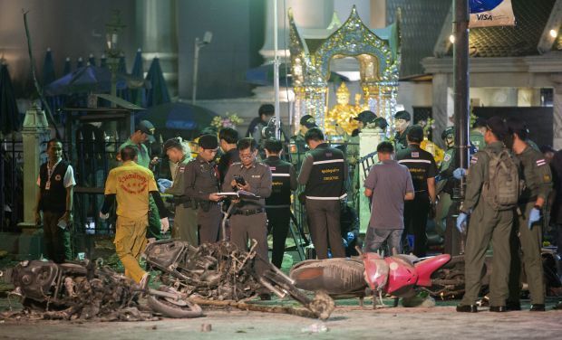 The bombing suspects include a Thai woman said to be married to a Turkish man. Both are being sought by Thai police. (Photo: AP) The bombing suspects include a Thai woman said to be married to a Turkish man. Both are being sought by Thai police. (Photo: AP)